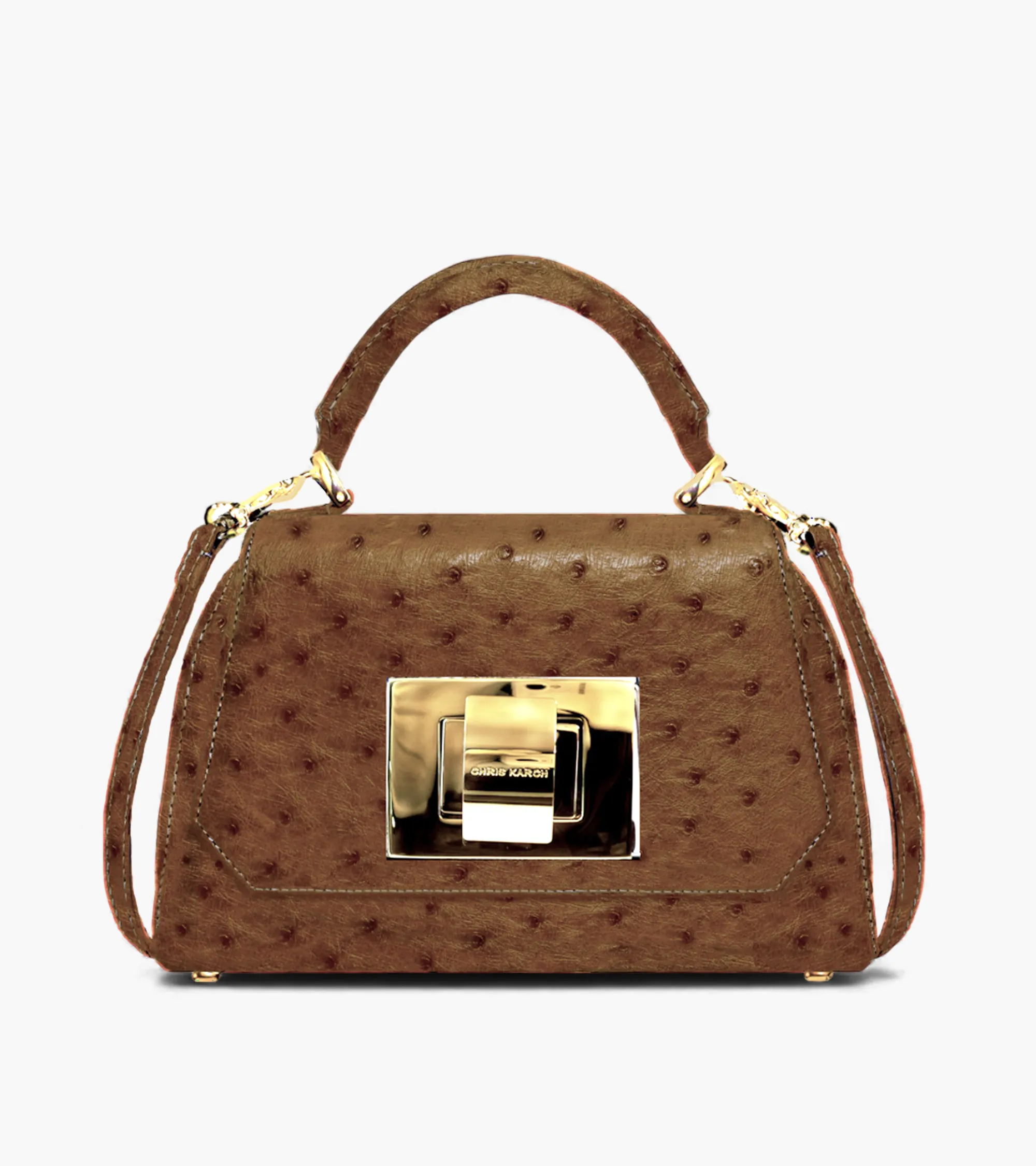 Straussenleder Schultertasche  (JAC22-0-9)