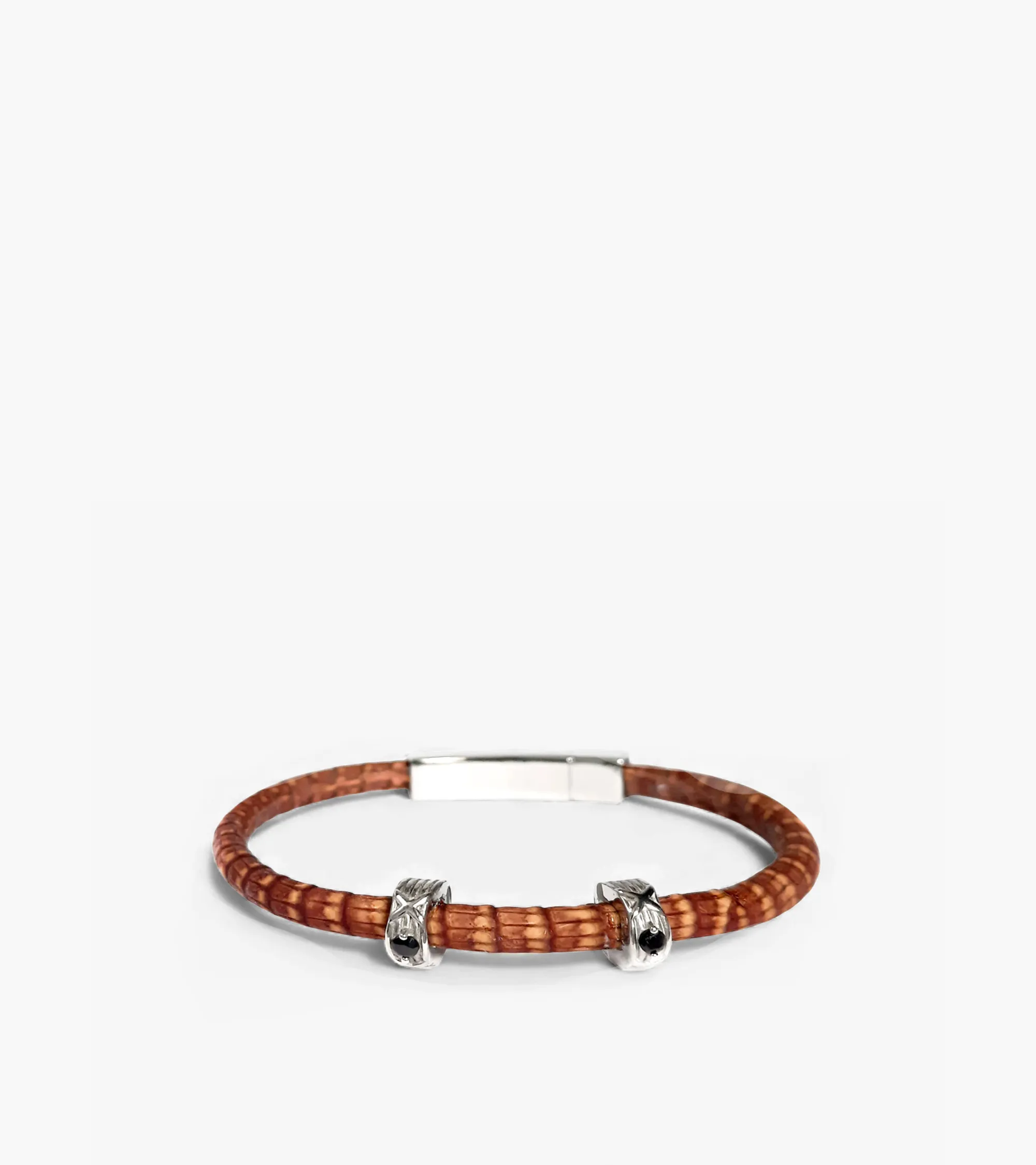 Handgefertigtes Echsenleder Armband (m74)
