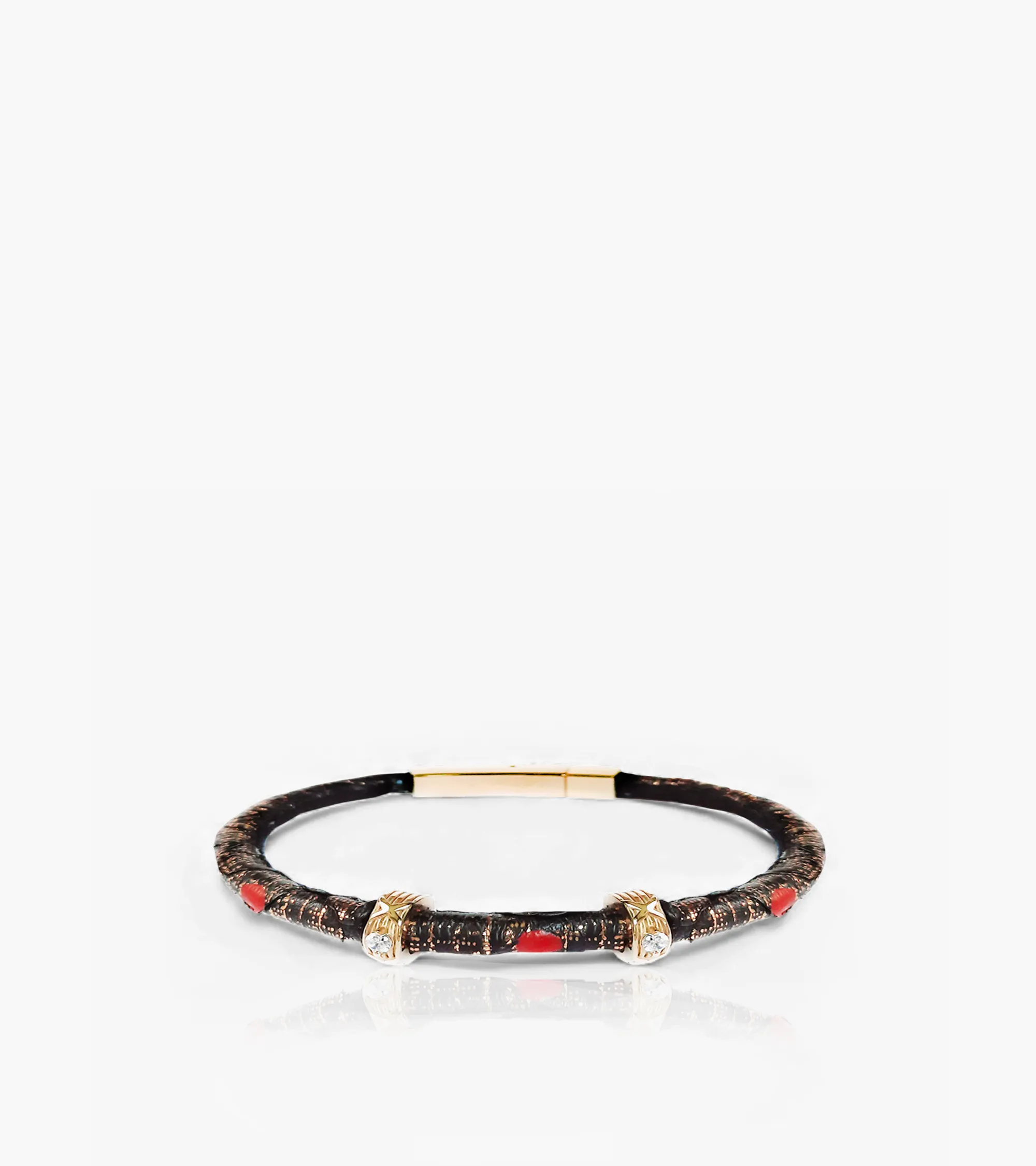 Handbemaltes Pythonleder Armband (011c) 