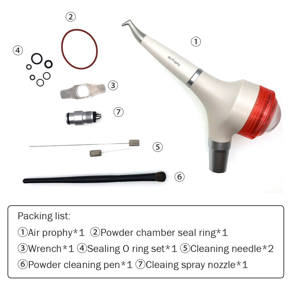 INSA Dental Air Prophy Jet Compatible with KAVO Multiflex Coupling, Anti-Clog Air Flow Polisher for Teeth Stain Cleaning & Polishing