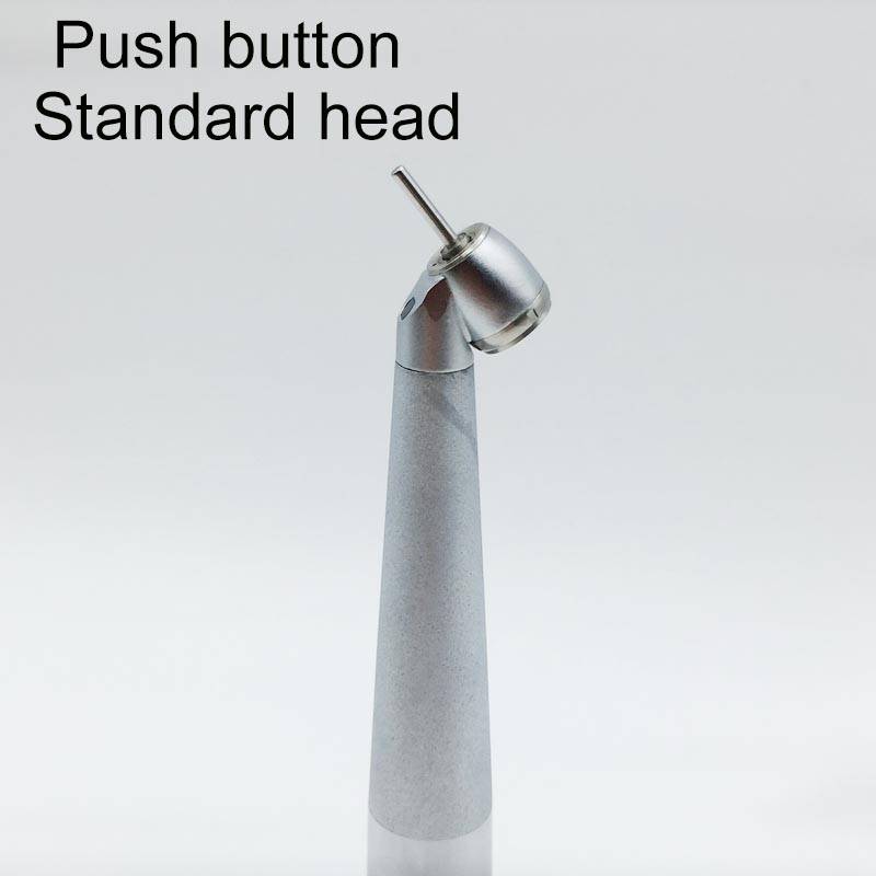 INSADENTAL INSA-603 Mini 45 Degree Surgical Fiber Optic Dental High Speed Handpiece, Push Button Single Water Spray Turbine Handpiece Compatible with 2/4/6 Hole Quick Coupler
