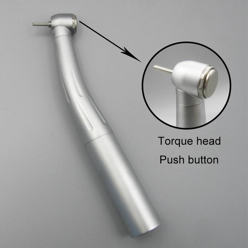 INSADENTAL INSA-604 4 Spray Fiber Optic Dental High Speed Handpiece, Torque Push Button Head Dual 4&6 Hole PTL Quick Coupler Turbine Handpiece with Ceramic Bearing