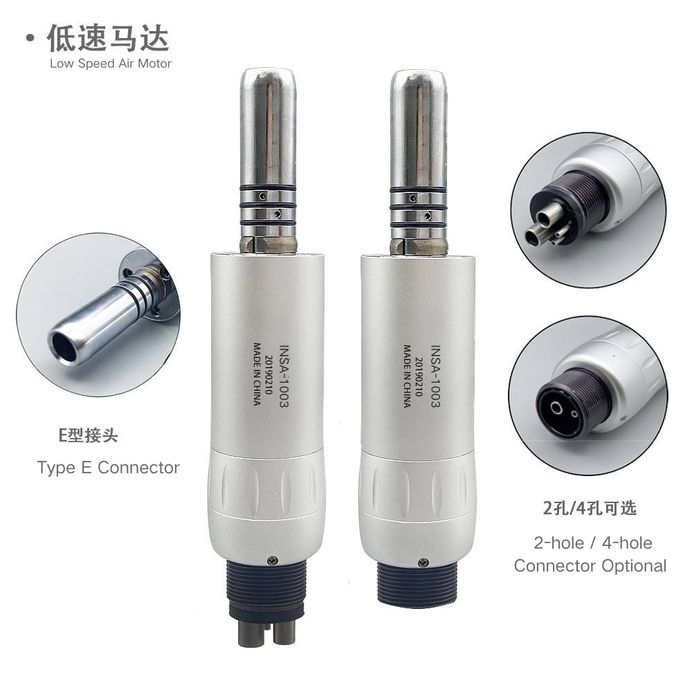 INSADENTAL INSA-KITS01 Portable LED Dental Handpiece Kit, LED Illumination High Speed Handpiece + Slow Speed Air Motor Handpiece Set for Dental Clinical Treatment