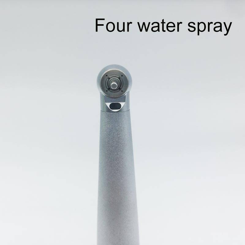 INSADENTAL INSA-601 4 Spray Fiber Optic Dental High Speed Handpiece, Torque Head Push Button 4-Hole Autoclavable Turbine Handpiece with Ceramic Bearing