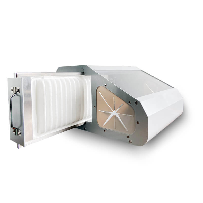 INSA-P16L 45W Dental Dust Extractor Cabinet, Dental Lab Sandblasting Grinding Polishing Dust Proof Box