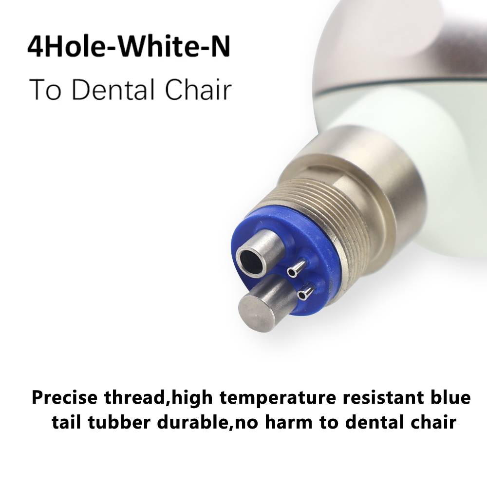 INSA Dental Air Prophy Jet 4 Holes Metal Air Polisher, Detachable Nozzle Teeth Sandblasting Machine for Clinic Teeth Cleaning