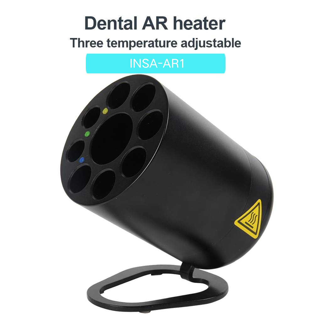 INSA-AR1 30W Dental AR Resin Heater, 9 Holes Composite Resin Warmer, 3 Temperature Adjustable 40℃/50℃/70℃ Dental Material Heating Equipment