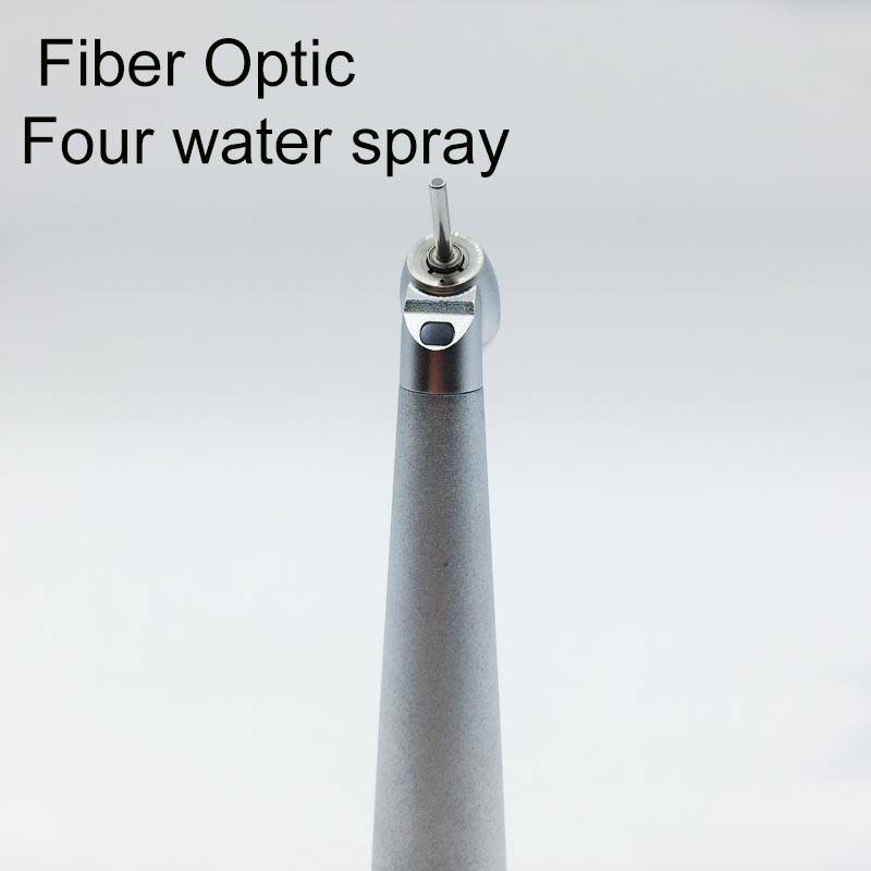 INSADENTAL INSA-603 Mini 45 Degree Surgical Fiber Optic Dental High Speed Handpiece, Push Button Single Water Spray Turbine Handpiece Compatible with 2/4/6 Hole Quick Coupler
