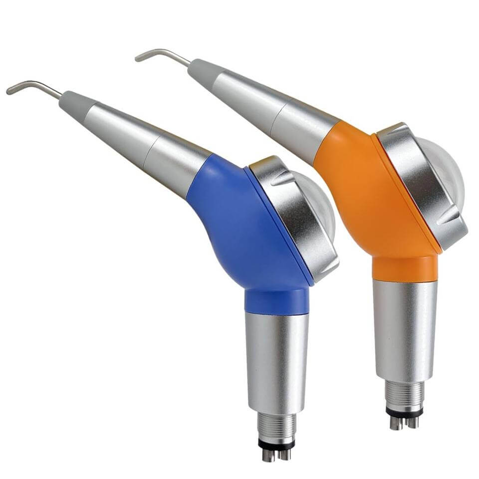 INSA Easy-Jet Dental Air Prophy Unit, 2 Hole & 4 Hole Optional Air Polisher, Detachable 360° Rotatable Nozzle for Teeth Stain Cleaning & Polishing