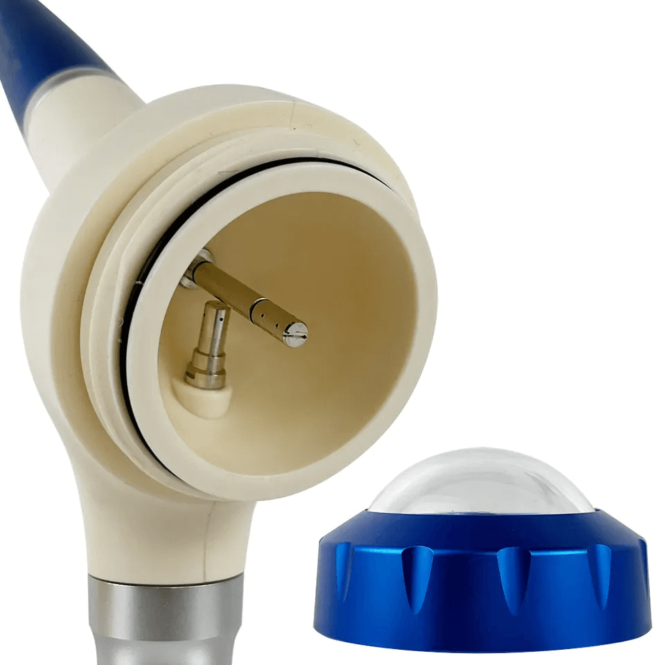 INSA Jet Pro Dental Air Prophy 4 Hole Air Polisher, 360° Rotatable Nozzle Teeth Sandblasting Handpiece for Clinic Teeth Cleaning & Stain Removal
