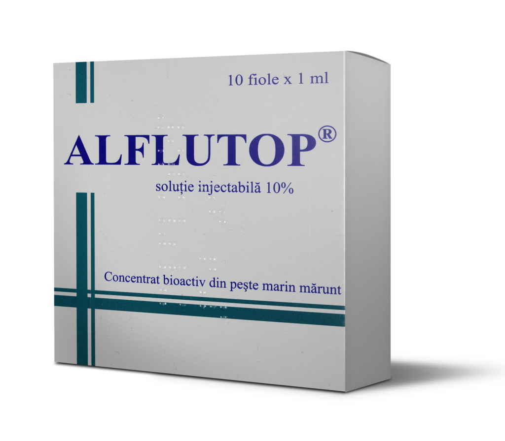 Buy Original ALFLUTOP Injections Ampoules Biotehnos Romania - pack 5 boxes - 50 vials