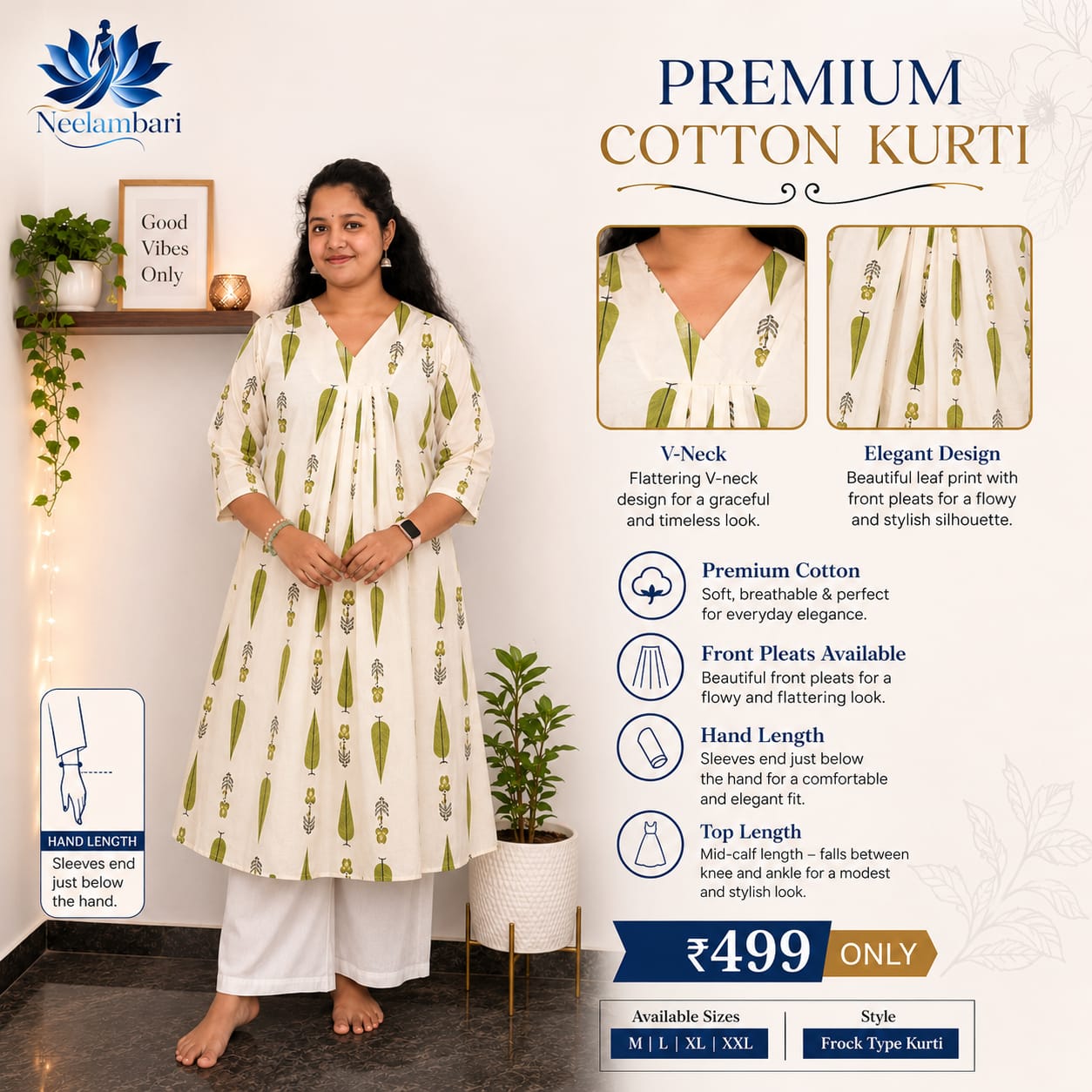 Premium Cotton Frock Kurti
