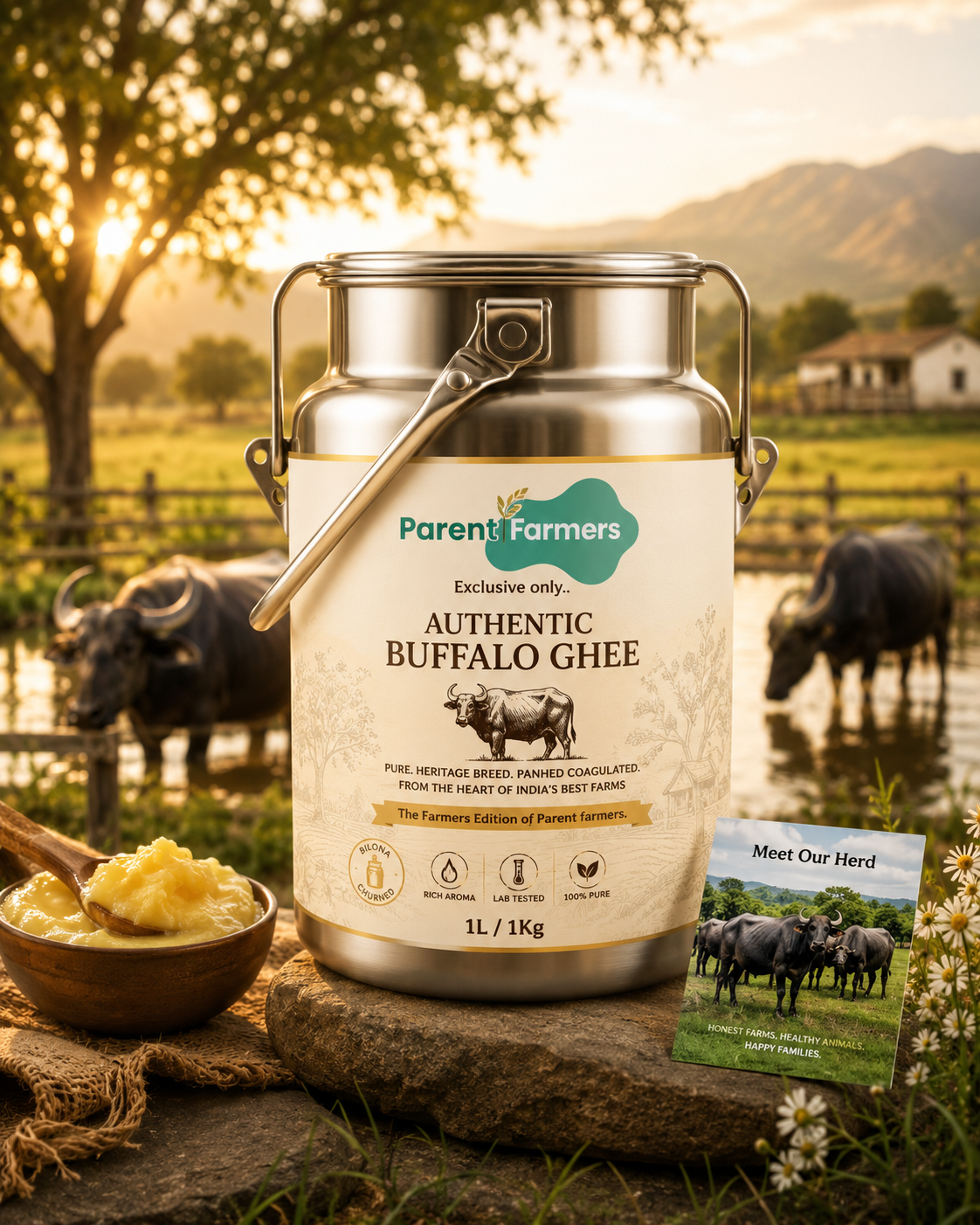 Parent Farmers - Authentic Buffalo Ghee