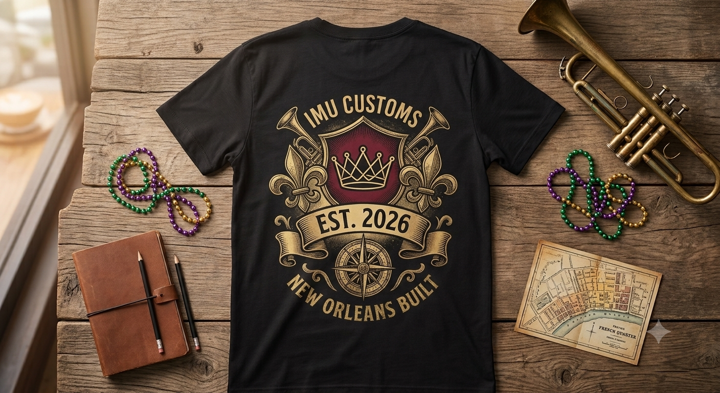 IMU Customs New Orleans Built T-Shirt