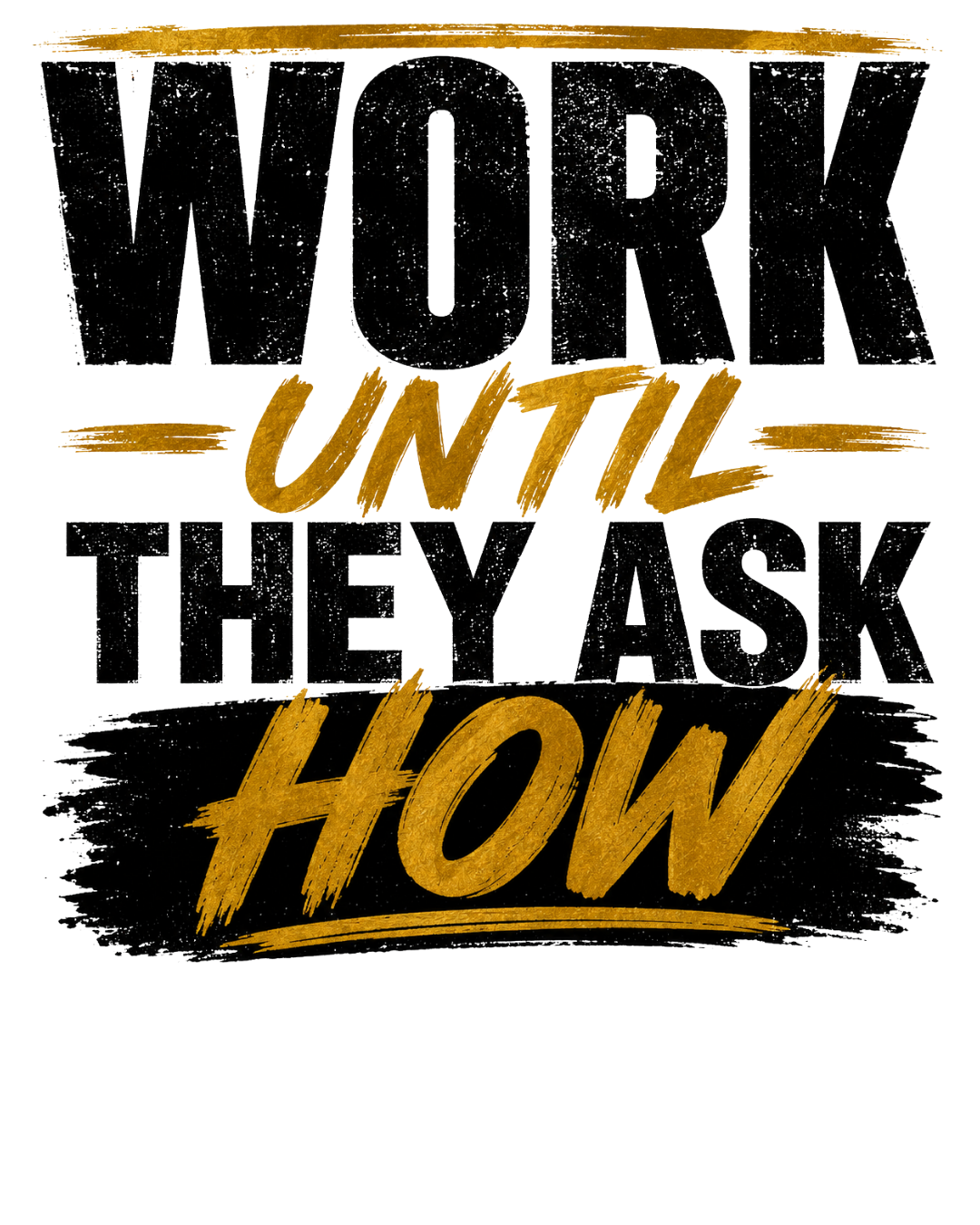 Motivational T-shirt Print DTF