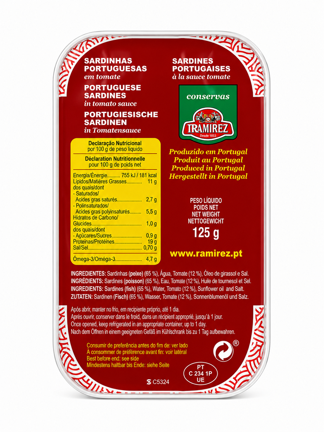 Ramirez sardinės pomidorų padaže