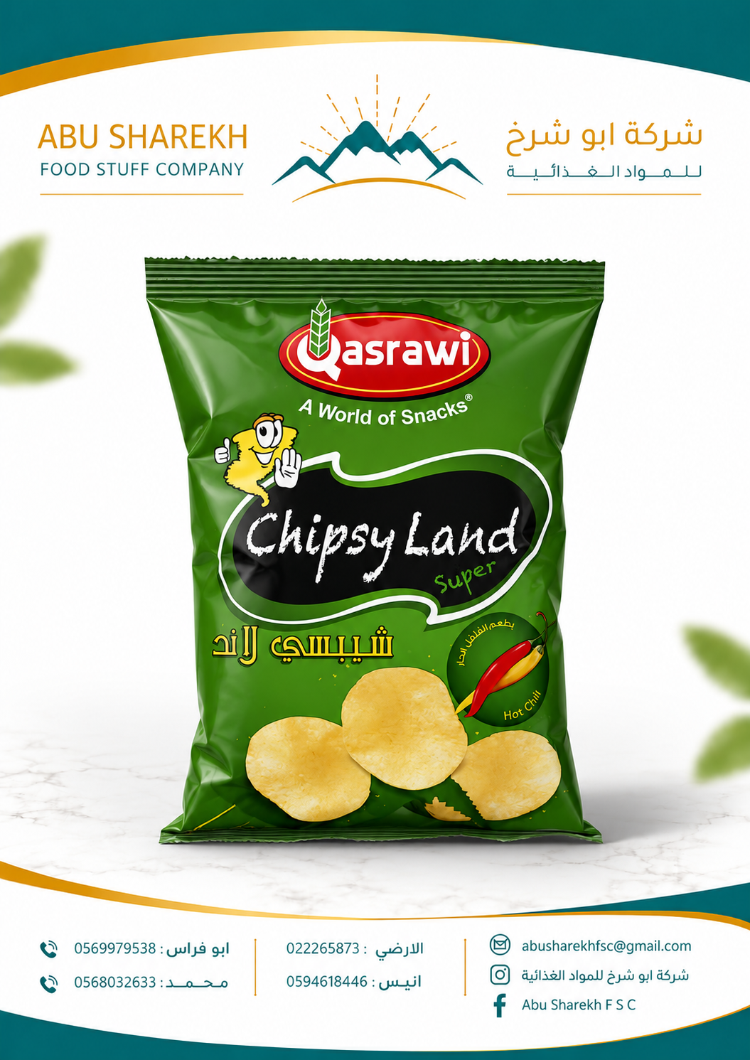 شيبسي لاند سوبر بطعم الفلفل الحار 