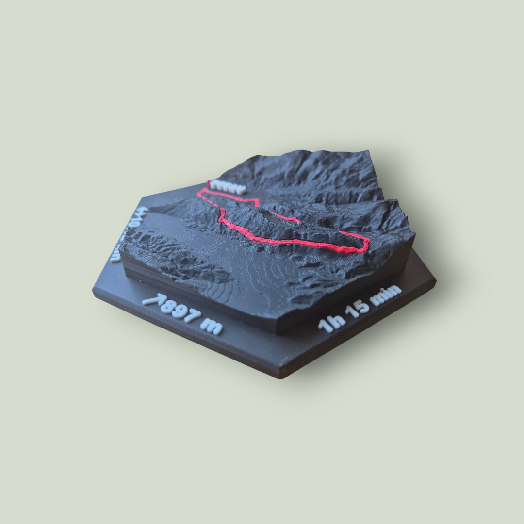 3D Miniatur Bergmodell