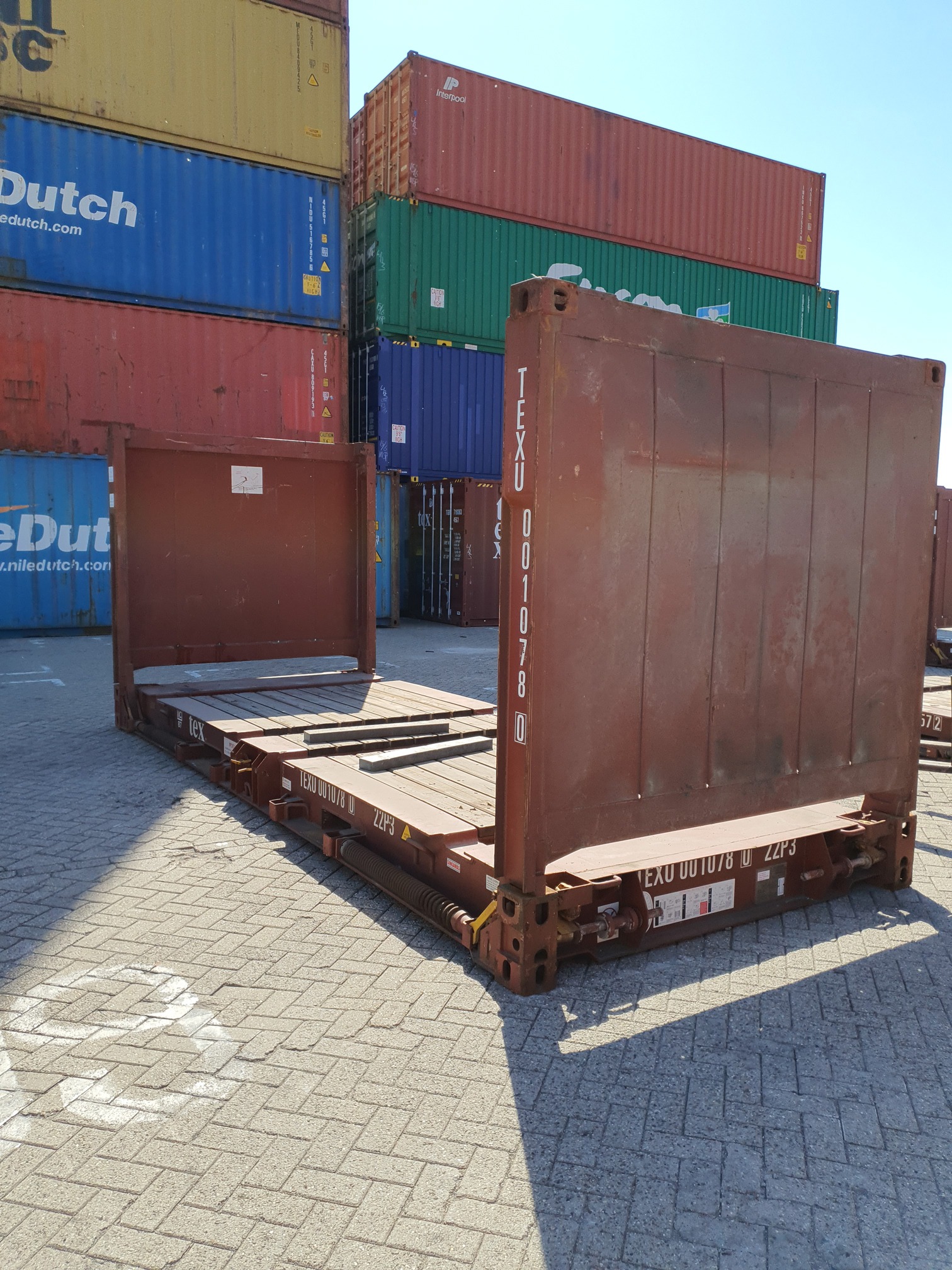 Contenedor 20ft Flat Rack