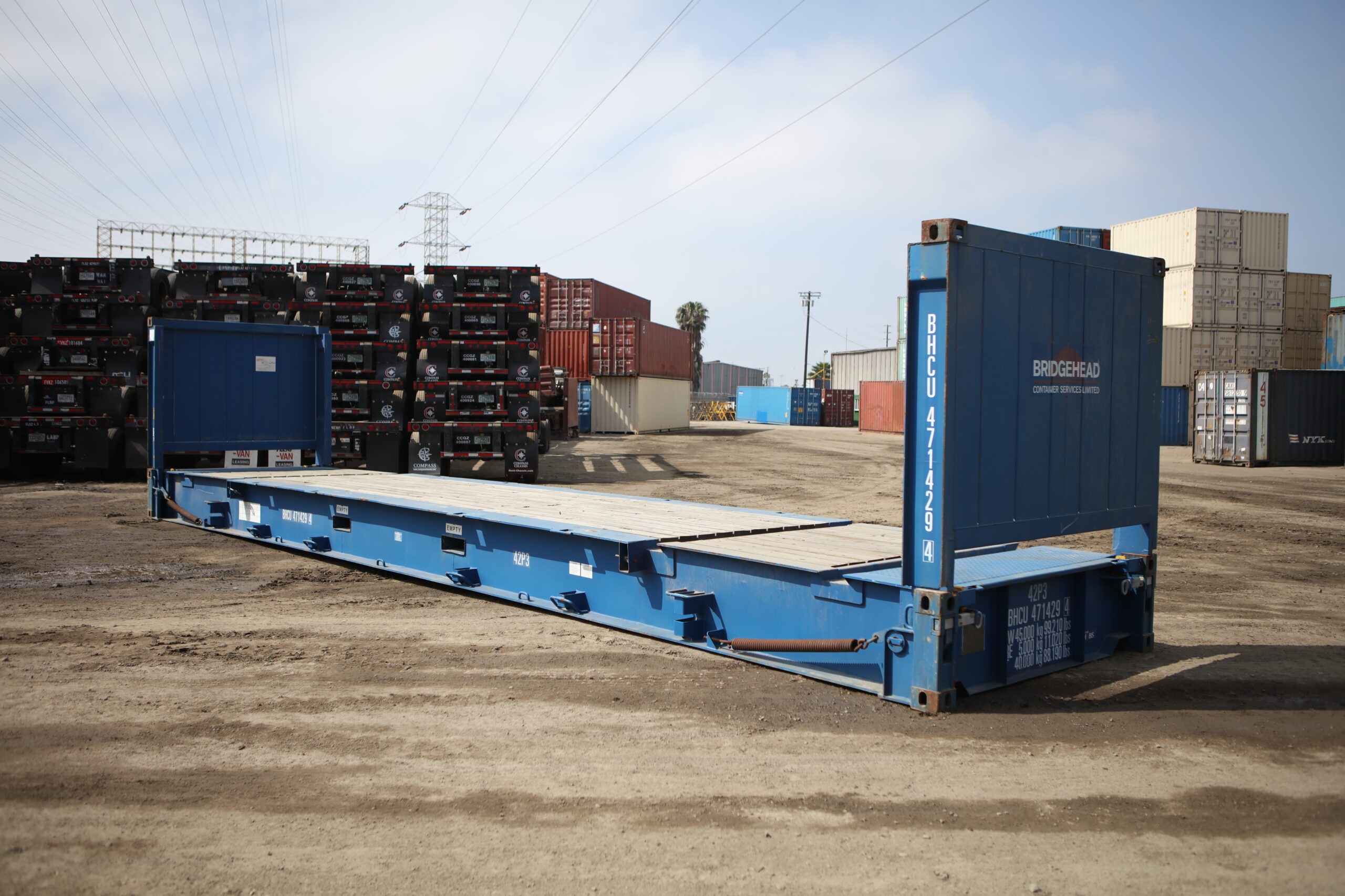 Contenedor 40ft HC Flat Rack
