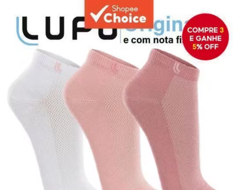 Meias Lupo Original Femininas e Masculinas – Pacote com 3 Pares
