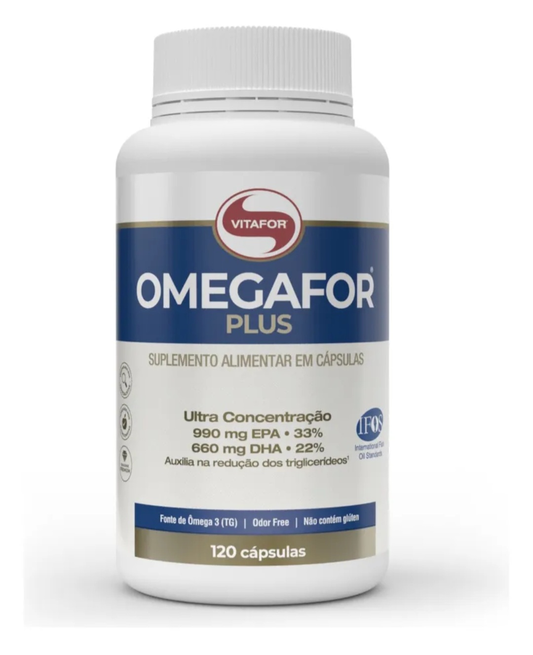 Omegafor Plus 120 Cápsulas Ômega 3 Vitafor