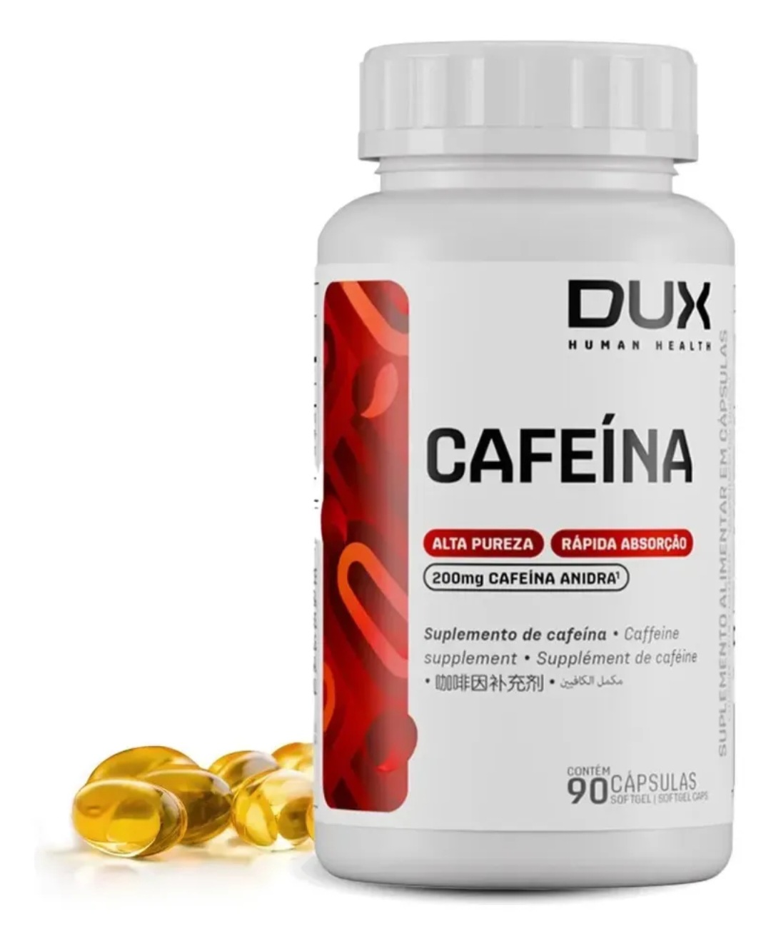 DUX Human Health Cafeína 90 Cápsulas Pote