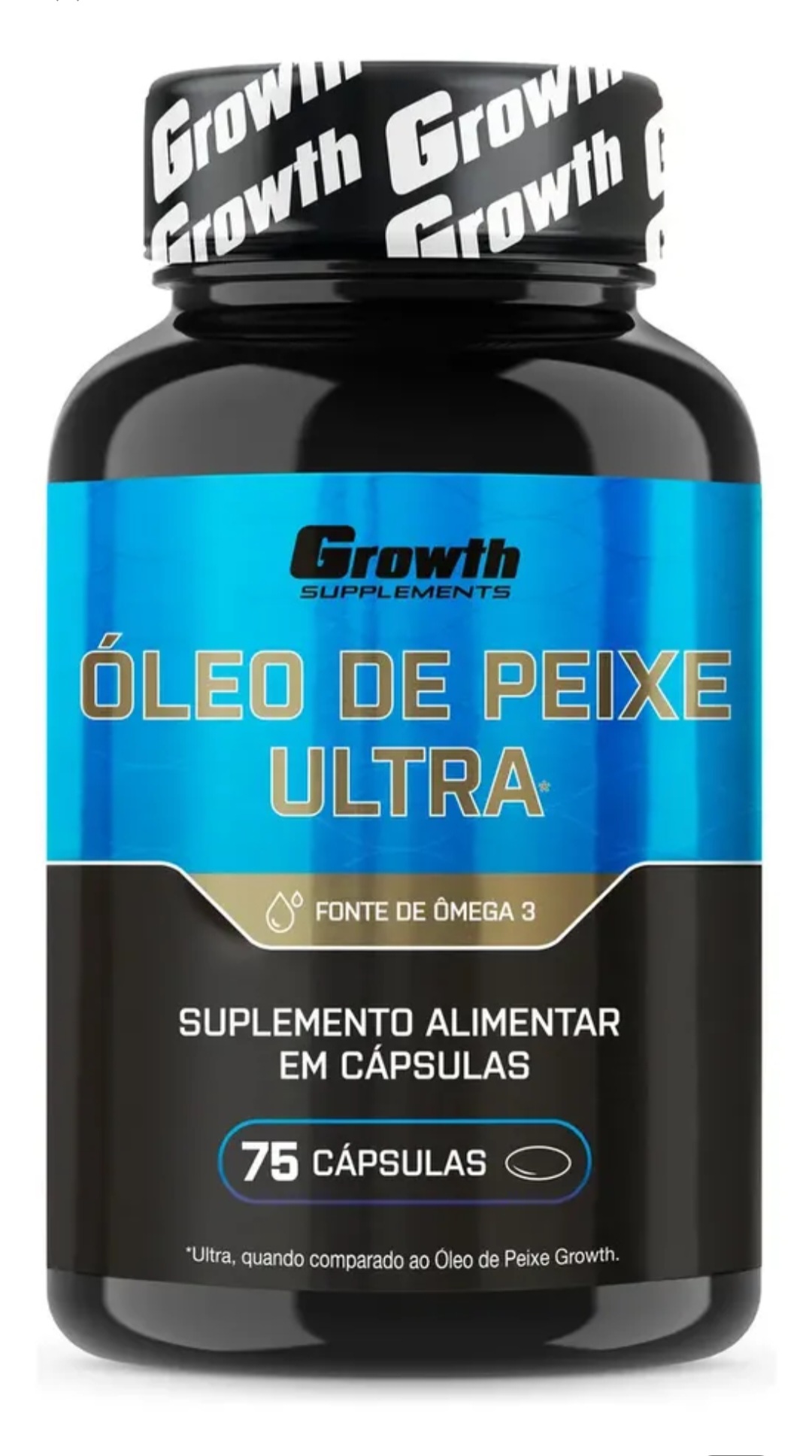 Ômega 3 Óleo de Peixe Ultra 75 Softgel (Caps) Growth Supplements