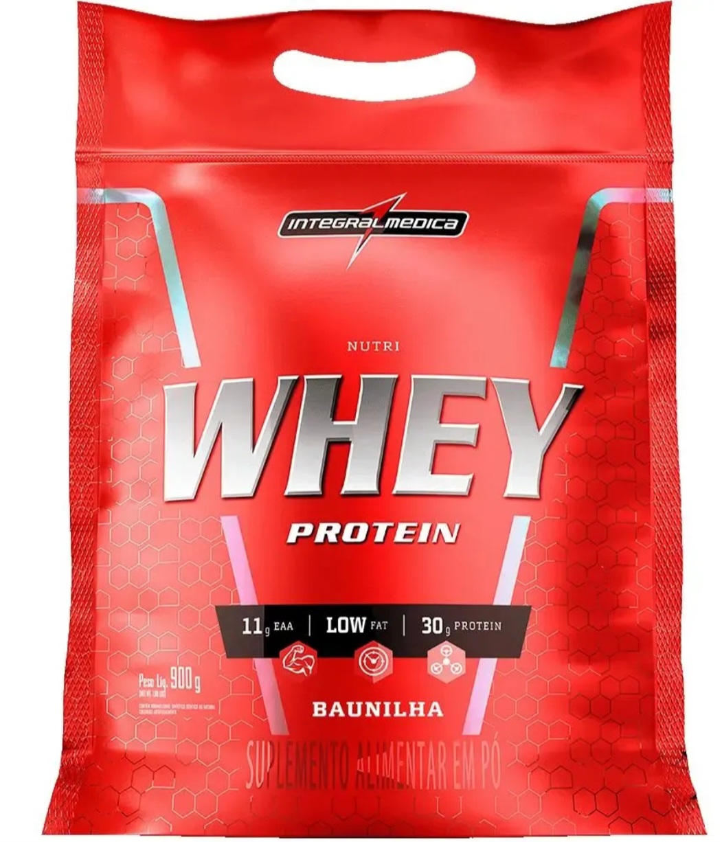 NUTRI Whey Protein Pouch Baunilha 900g Integralmédica 