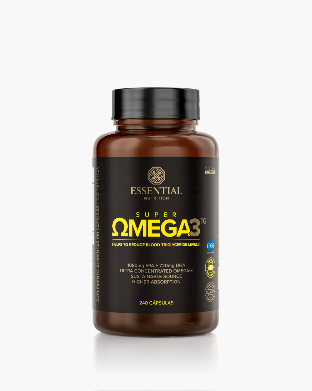 Super Ômega 3 TG Essential Nutrition 240 Cápsulas