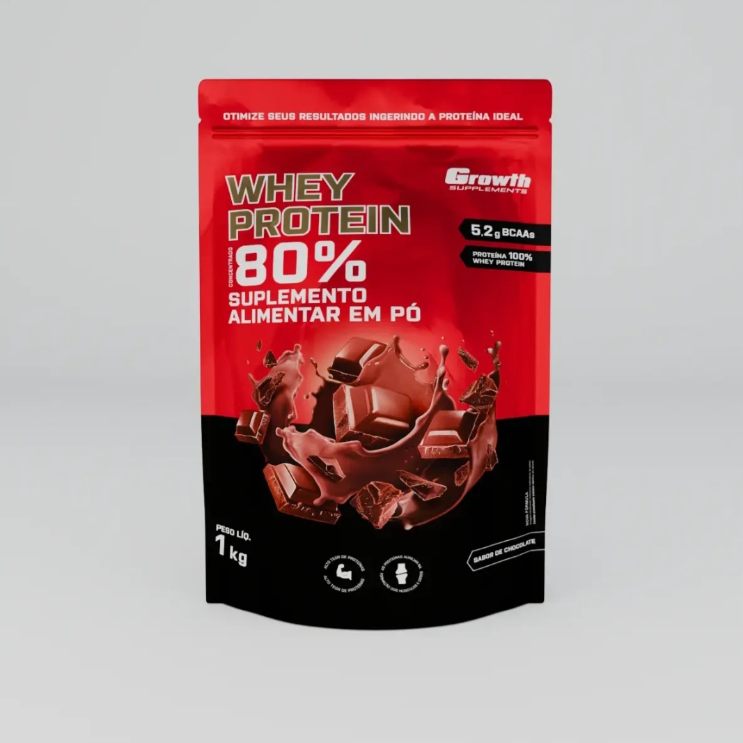 Whey Protein Concentrado Growth Suplements 1kg