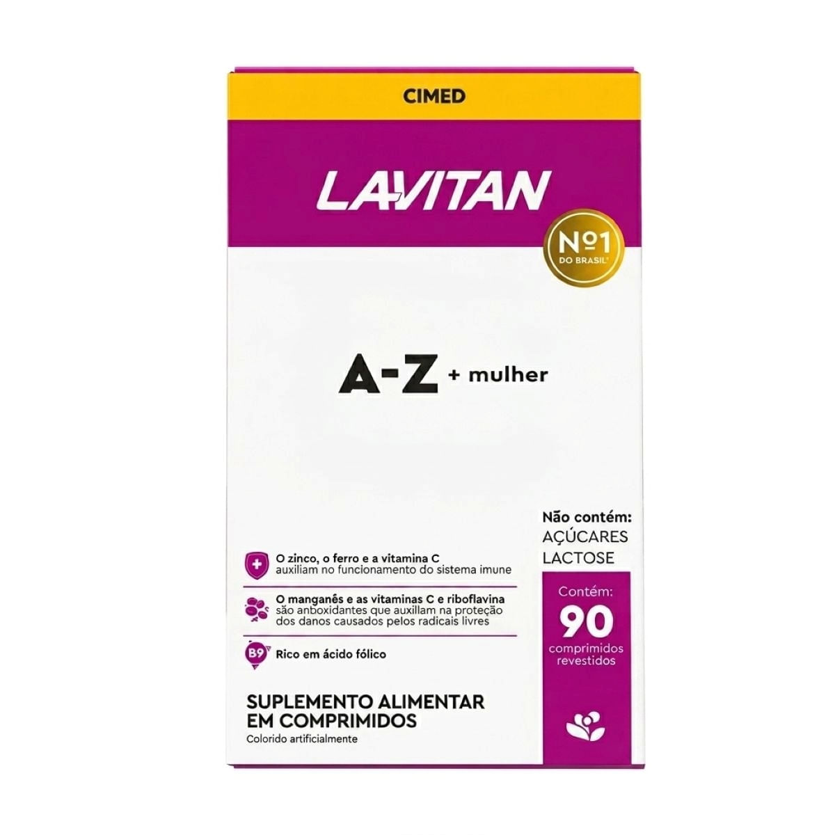 Lavitan Multivitamínico A-Z Mulher 90 Comprimidos