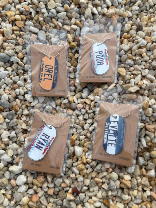 Personalized US License Plate Necklace