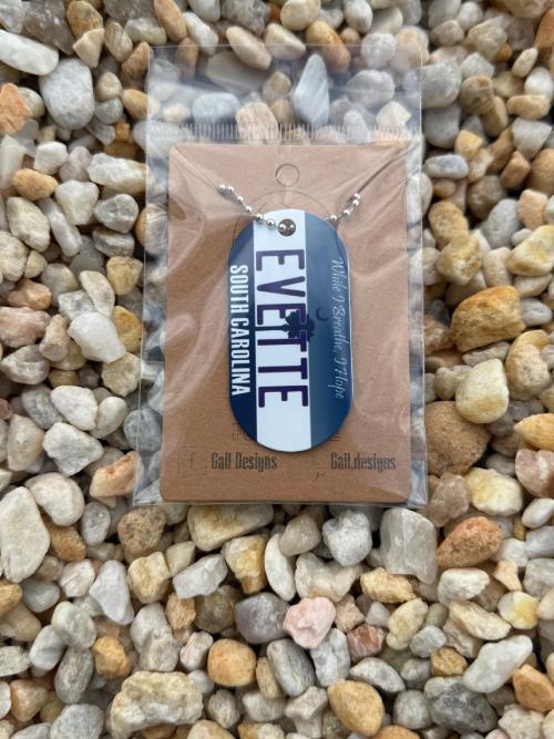 Personalized US License Plate Necklace