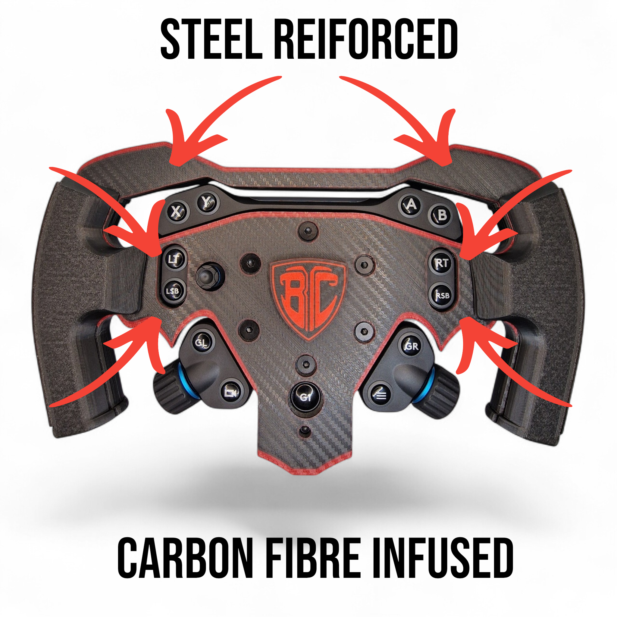 Formula 1 Style Rim Open-Wheel mod for Logitech G  RS 50 Hub 