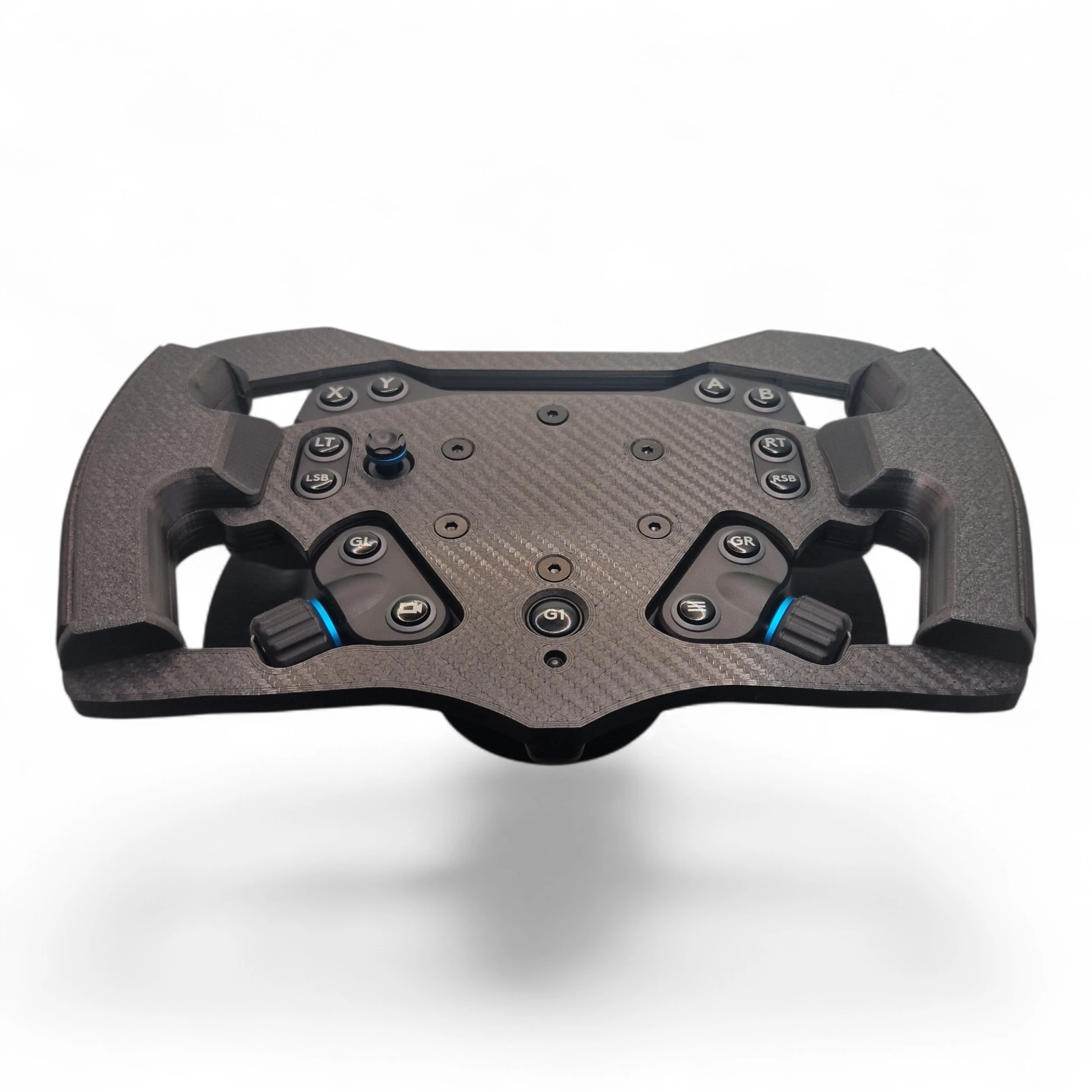 Formula 1 open-wheel rim modification built for the Logitech G RS 50 racing hub.
