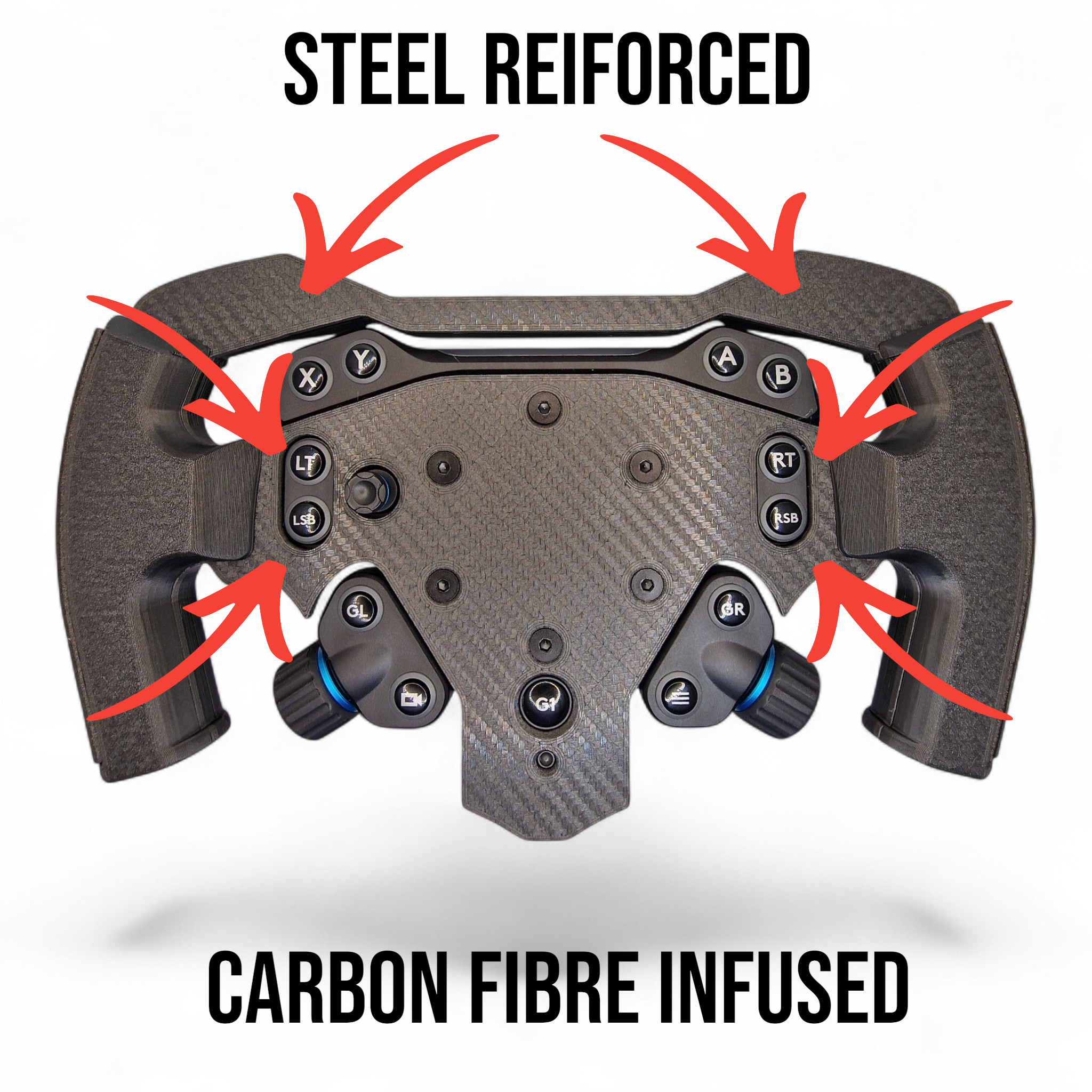 Formula 1 Style Rim Open-Wheel mod for Logitech G  RS 50 Hub 