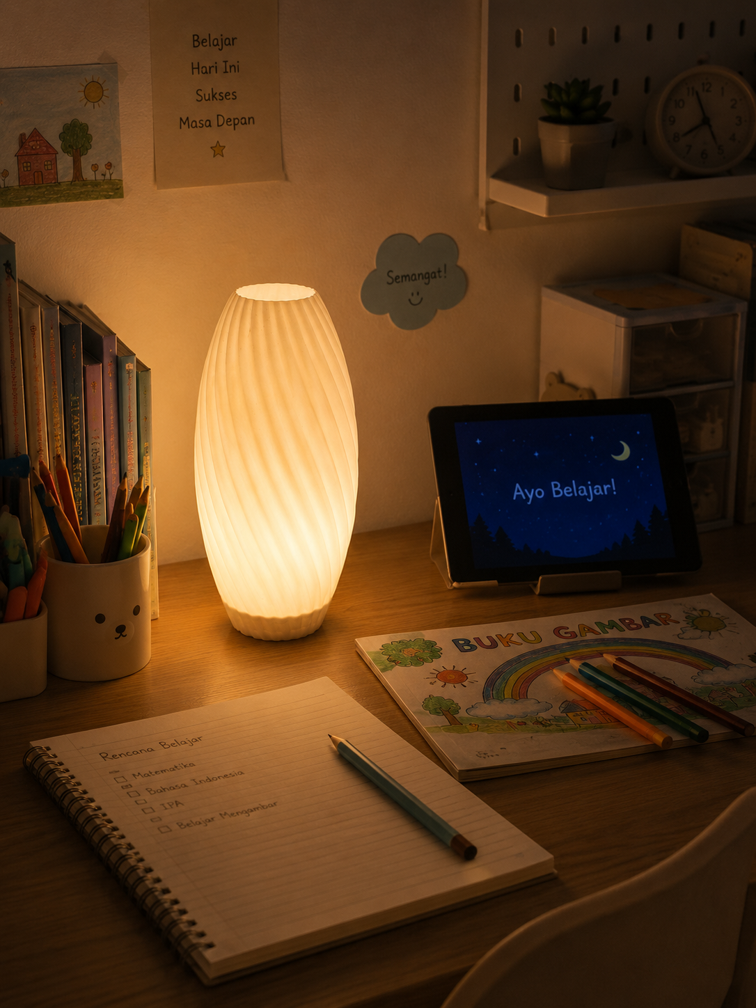 Lampu Meja Belajar Minimalis