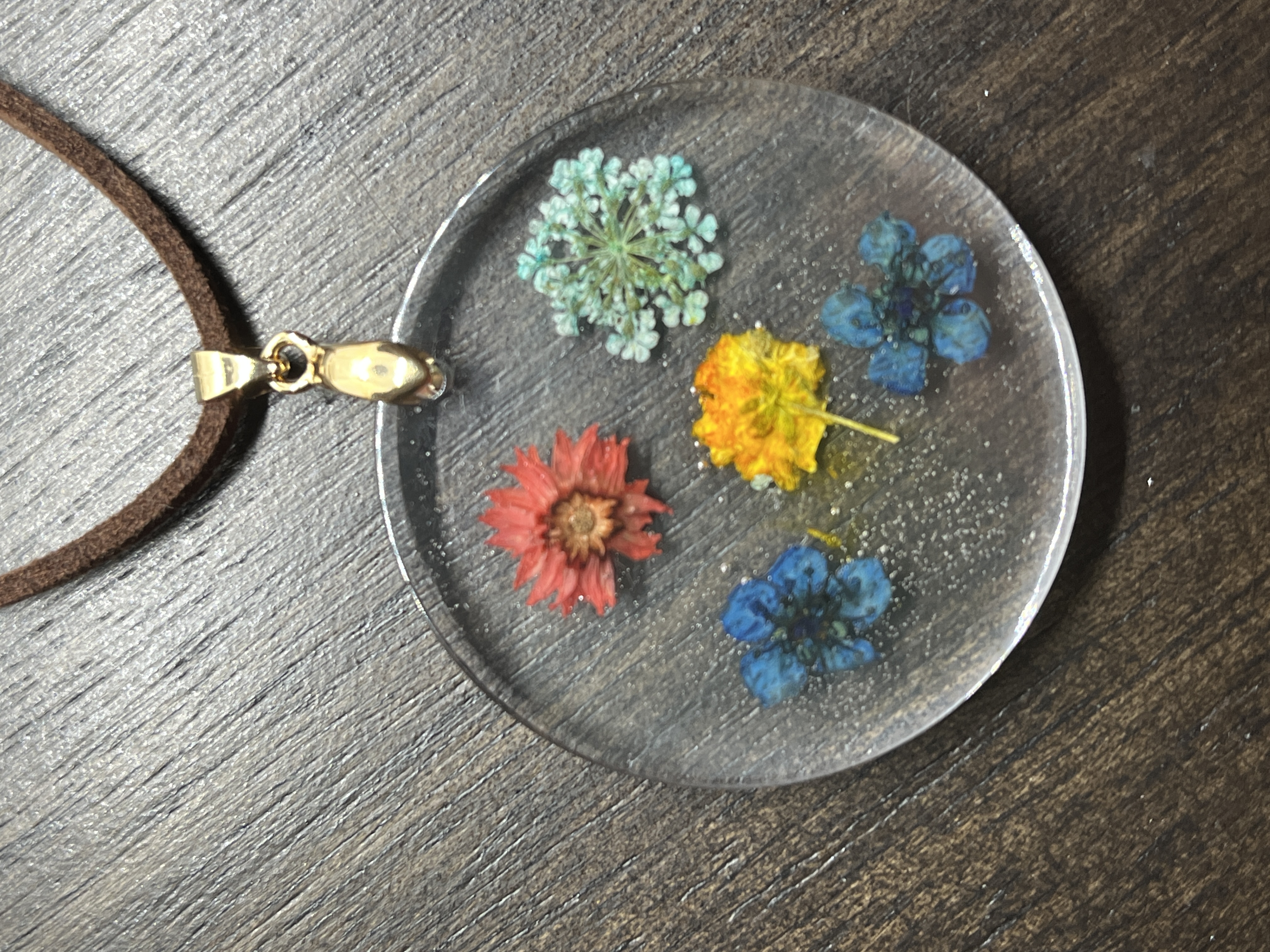 Pressed Flower Artisan Necklace