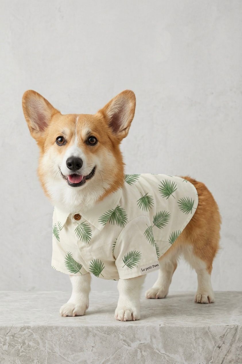 Palm Print Dog Shirt