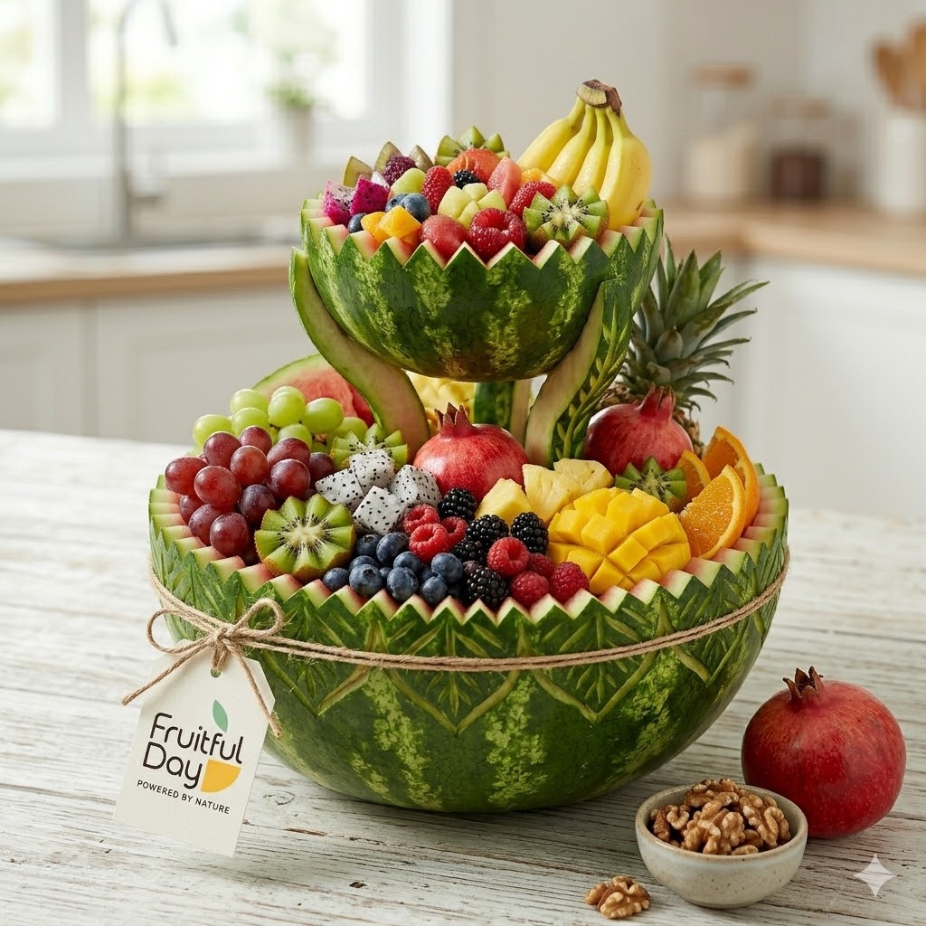 Watermelon Fruit Basket Platter