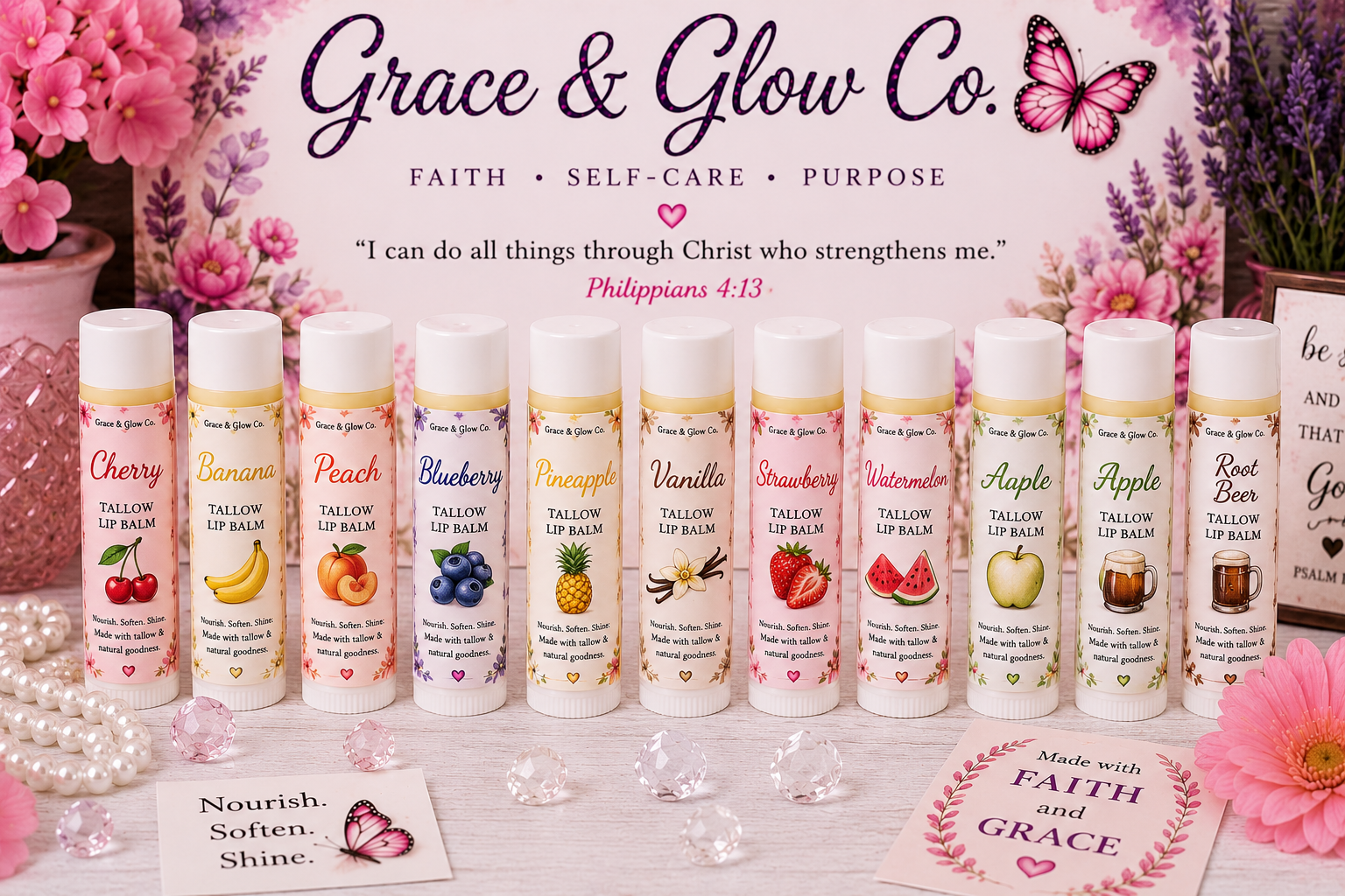 Glow Balm™ | Tallow Lip Balm