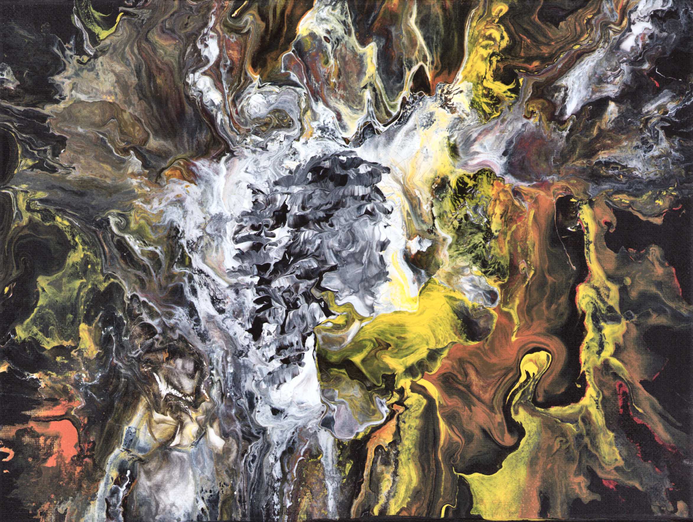 Abstract Burst Fluid Art