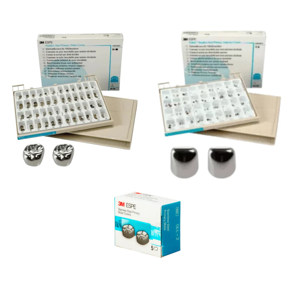 3M Coronas De Acero Inoxidable P/ ADULTO
