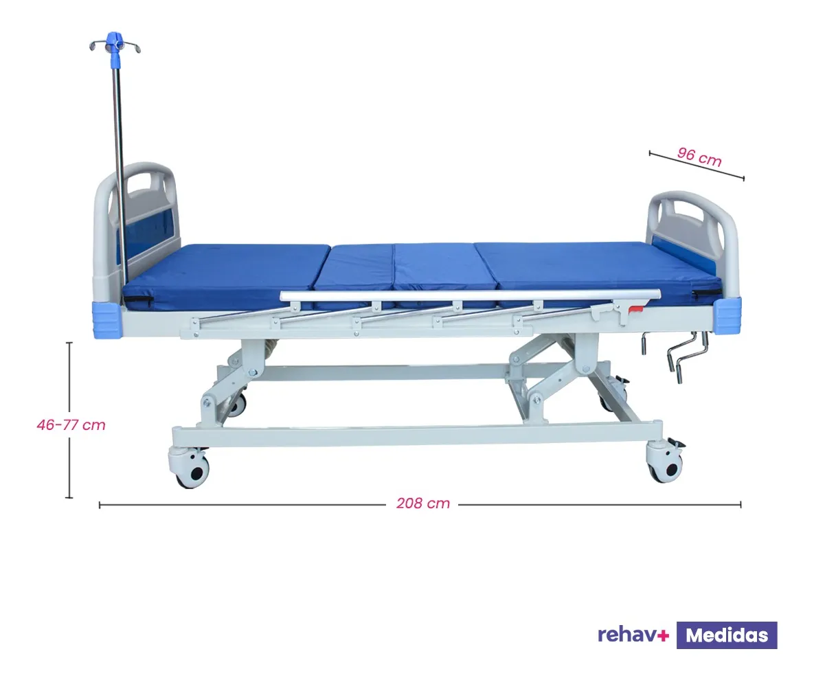 Cama Medstar CAMA HIBRIDA ELECTRICA Y MANUAL DE TRES FUNCIONES DNI-DL-ETF-01