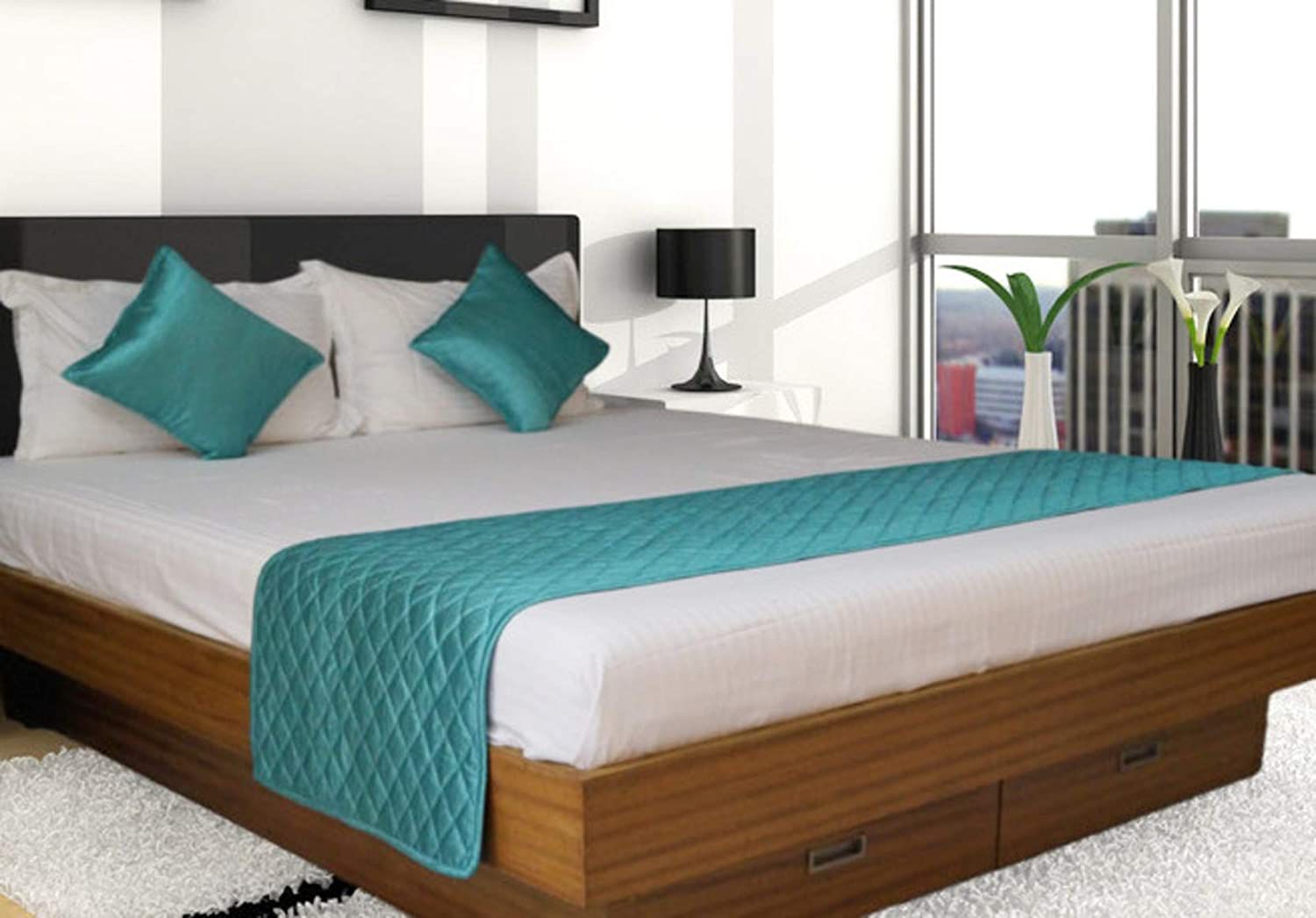 Long Crush Fabric Premium Hotel Bedrunner set