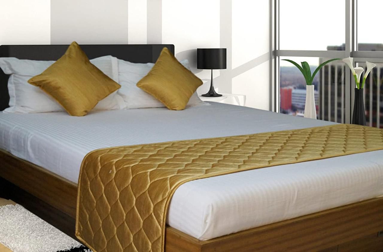 Long Crush Fabric Premium Hotel Bedrunner set
