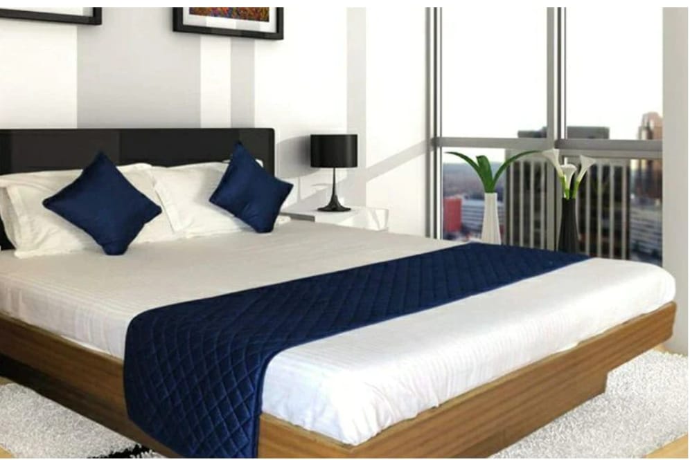 Long Crush Fabric Premium Hotel Bedrunner set
