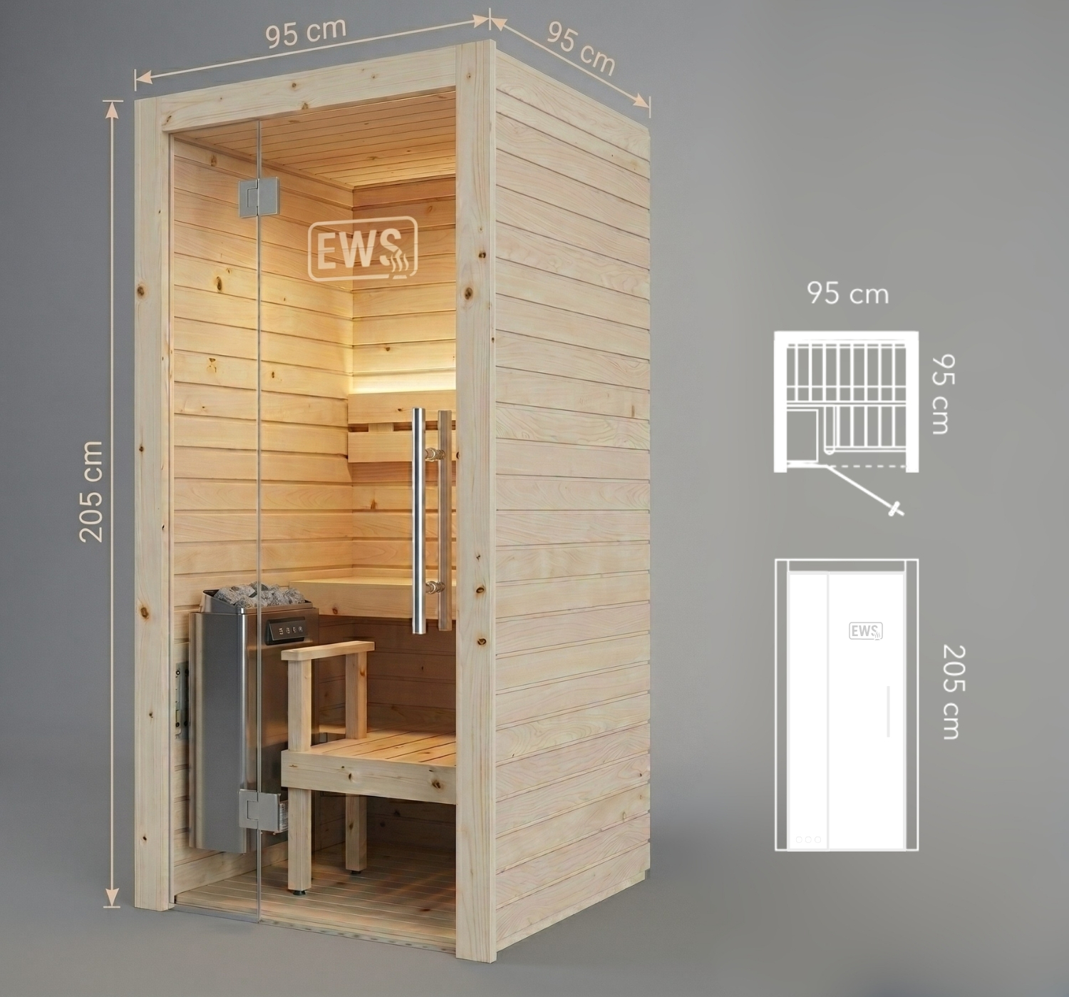 S O L O -Traditional -Single Person Sauna