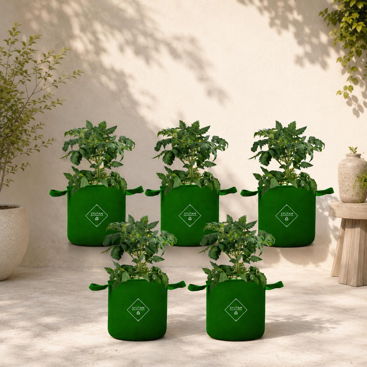 Premium Geo Fabric Grow Bags – Breathable, Reusable & Stylish Planters